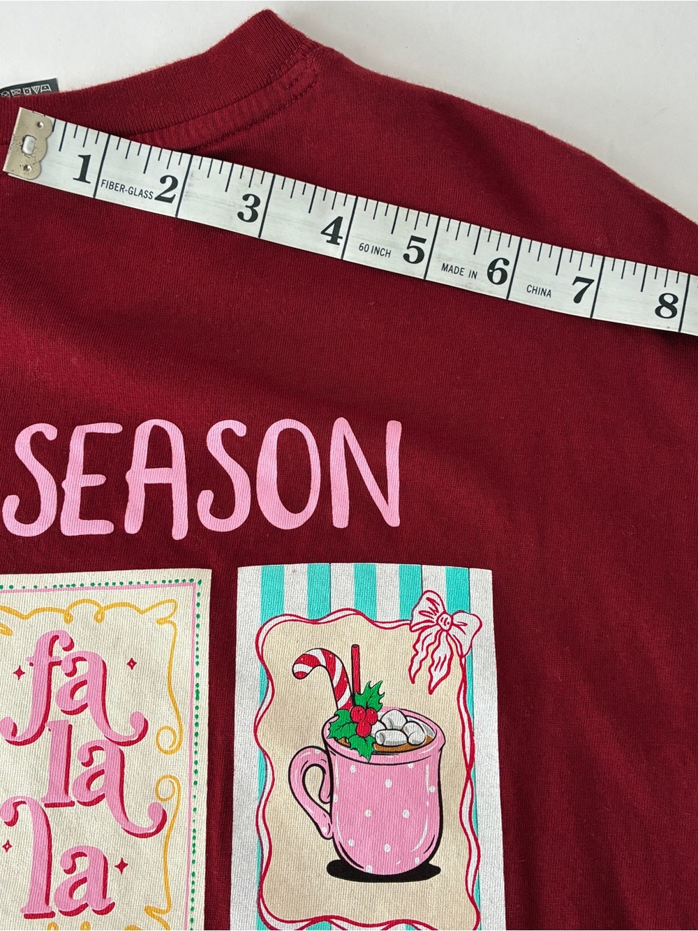 Simply Southern Dark Red Long Sleeve Graphic Shirt Size M Gingerbread Christmas - Picture 10 of 10